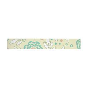 Floral Design 21 Wrap Around Label