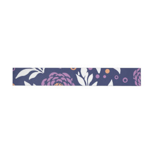 Floral Design 22 Wrap Around Label