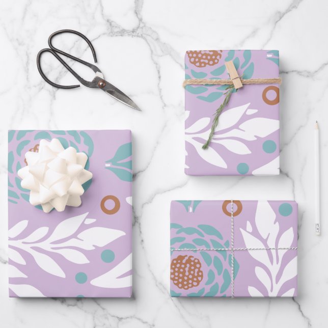 Floral Design 26 Wrapping Paper Sheet (Front)