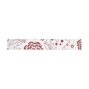 Floral Design 28 Wrap Around Label