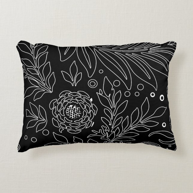 Floral Design 31 Accent Pillow (Front)