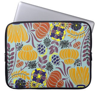 floral design background laptop sleeve