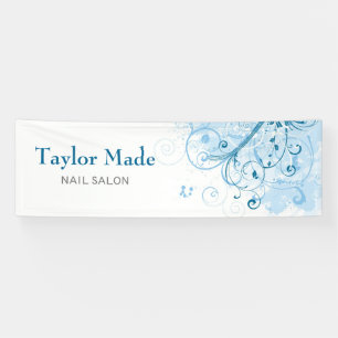 Floral design banner