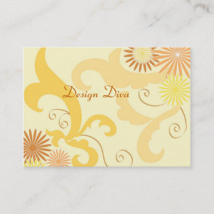 Floral design business card