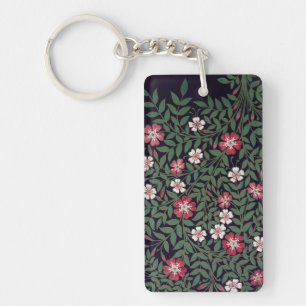 Floral Design by J. Owen, 1863 Keychain