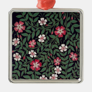 Floral Design by J. Owen, 1863 Metal Ornament