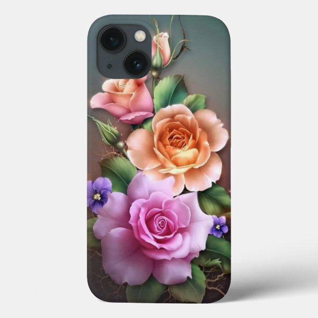 Floral design Case-Mate iPhone Case (Back)