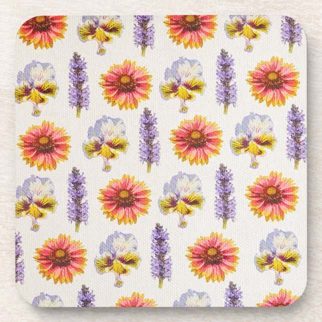 Floral Design Coaster (Front)