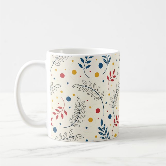 Floral design coffee mug (Left)