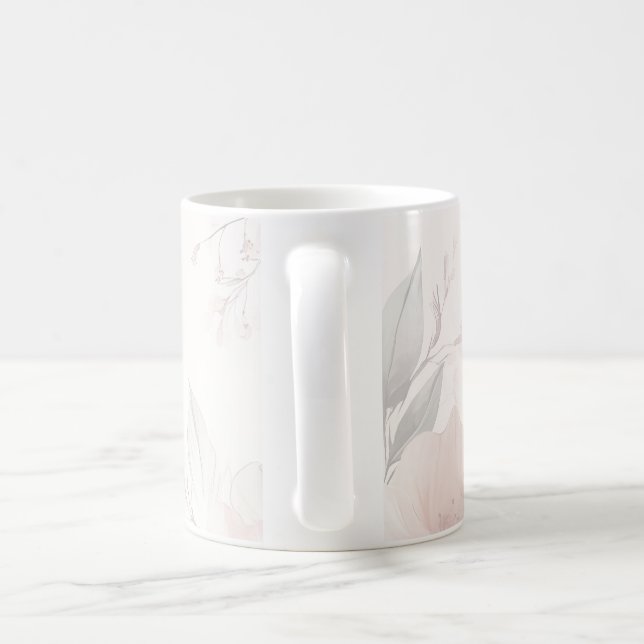 Floral Design  Coffee Mug (Handle)