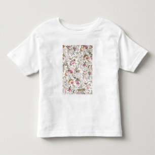 Floral design for silk material with stylized flow toddler t-shirt