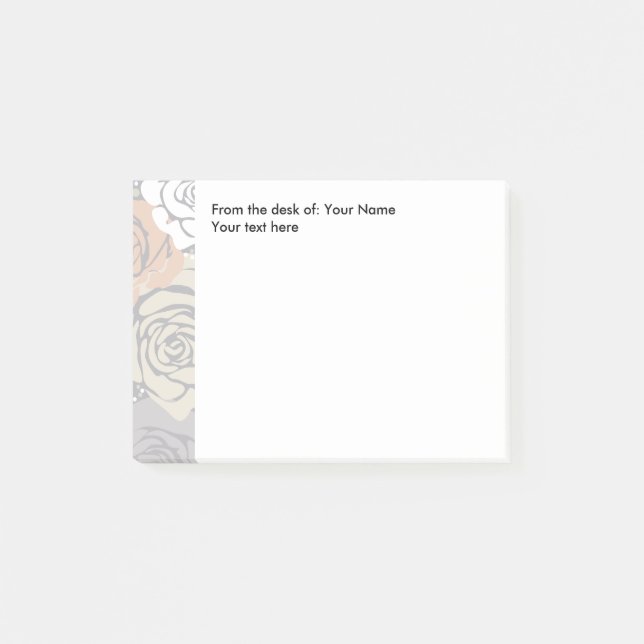 Floral Design From The Desk Of Post-it Notes (Front)