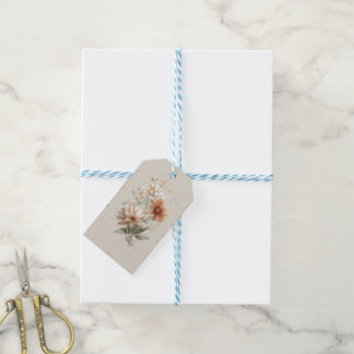 floral design gift tags
