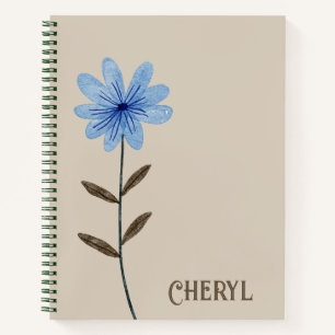 Floral Design Journal Spiral Notebook
