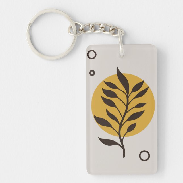 Floral design  keychain (Front)