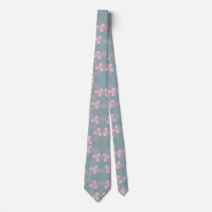 Floral Design Neck Tie  1owlartist