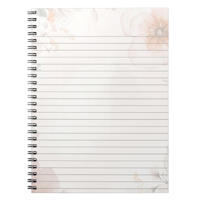 Floral Design  Notebook (Front)