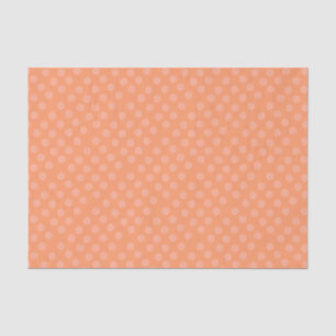 Floral Design on Peach Colour Background Tissue Paper