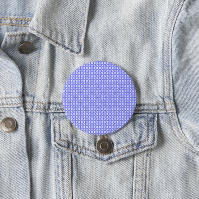 Floral Design Pattern 3 Inch Round Button (In Situ)