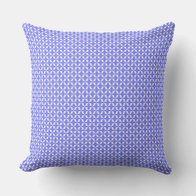 Floral Design Pattern Throw Pillow (Front)