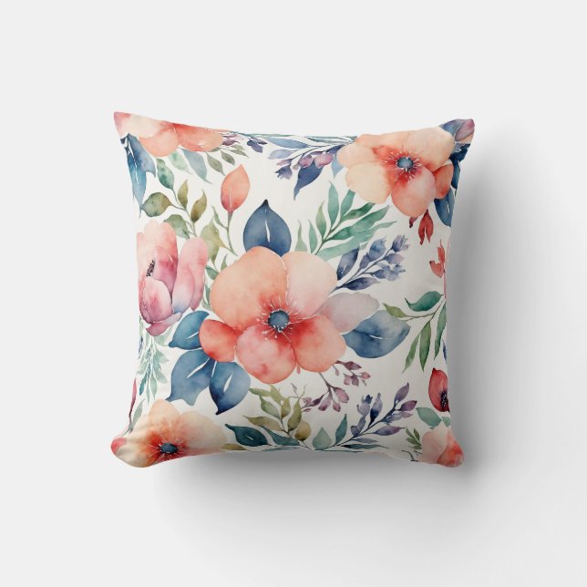 Floral design pillow (Front)