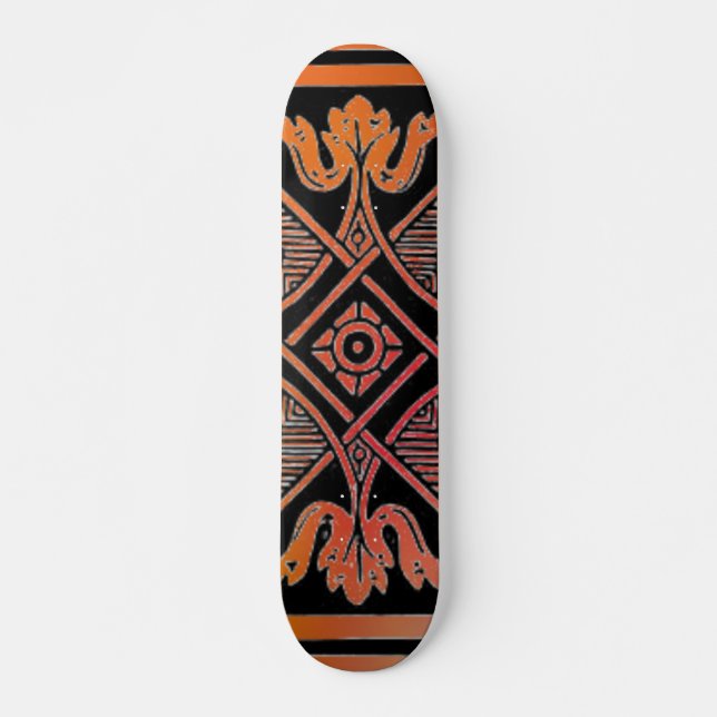 Floral Design Skateboard (Front)