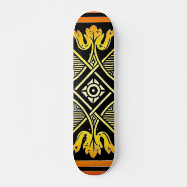 Floral Design Skateboard (Front)