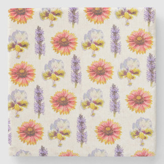 Floral Design Stone Coaster