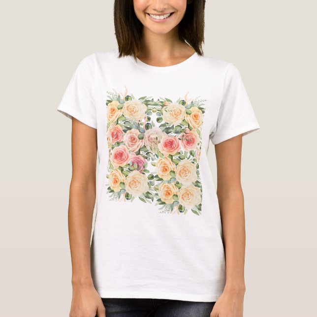 Floral Design T-Shirt (Front)