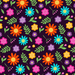 Floral Design Throw Pillow