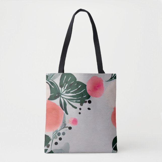 Floral Design  Tote Bag (Front)