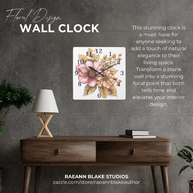 Floral Design Wall Clock (Creator Uploaded)