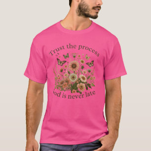 Floral design with butterflies – Christian quote “ T-Shirt