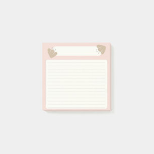 Floral Design with Elegant Style Post-it Notes