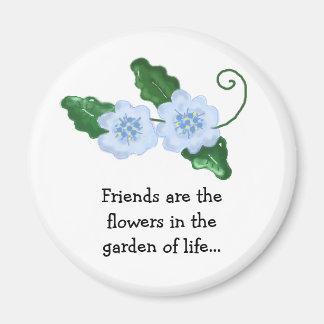 Floral Design with Friendship Message Magnet