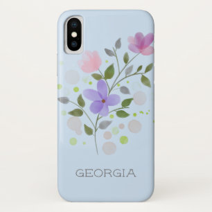 Floral Design with Name Georgia. Case-Mate iPhone Case