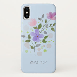 Floral Design with Name Sally. Case-Mate iPhone Case