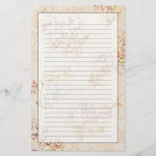 Floral design with peonies, lilies and roses for S Stationery
