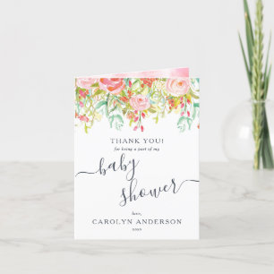 Floral d'été du printemps MERCI BABY SHOWER