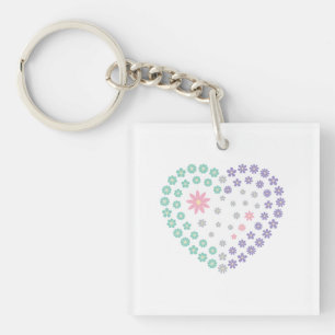 Floral Devotion Keychain
