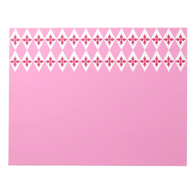 Floral Diamonds Notepad (Front)