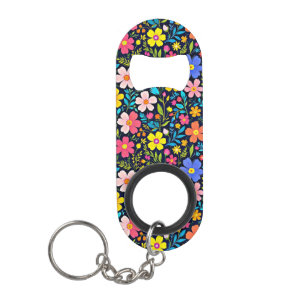 Floral Digital Painting Flowers Pattern-38875 Keychain Bottle Opener