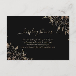 Floral Display Bridal Wedding Shower Enclosure  Card
