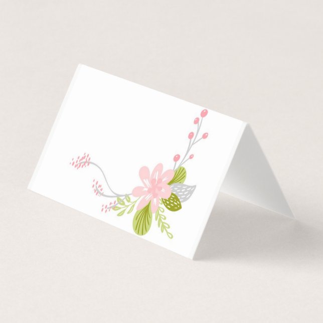 Floral display card (Front)