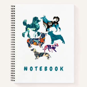 Floral Dogs Notebook
