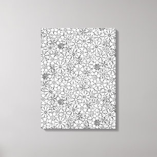 Floral Doodle 6 Canvas Print