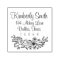 Floral Doodles Address Stamp