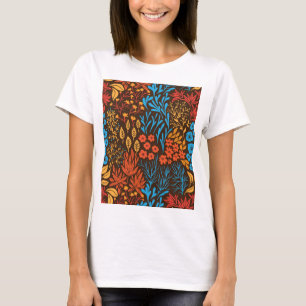 Floral doodles dark T-Shirt