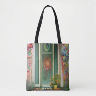 Floral Doorway  Tote Bag