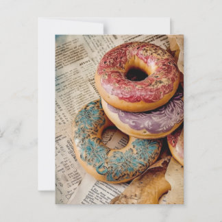 Floral Doughnut Postcard